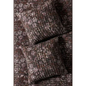 Anthropologie Floral Quilted Pillows - Brown and Pink